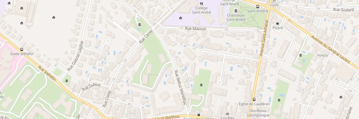 Plan du 41 Rue Bellus Mareilhac à Bordeaux