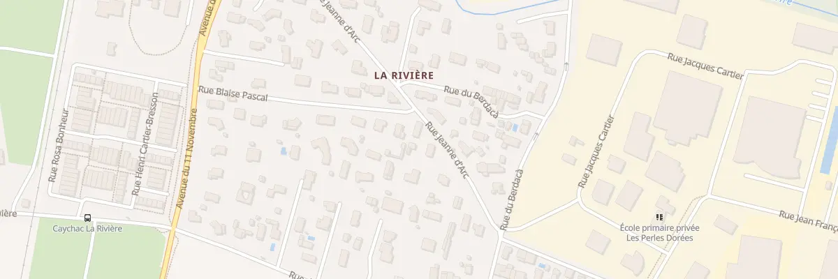 Plan du 16 Rue Jeanne d’Arc à Blanquefort