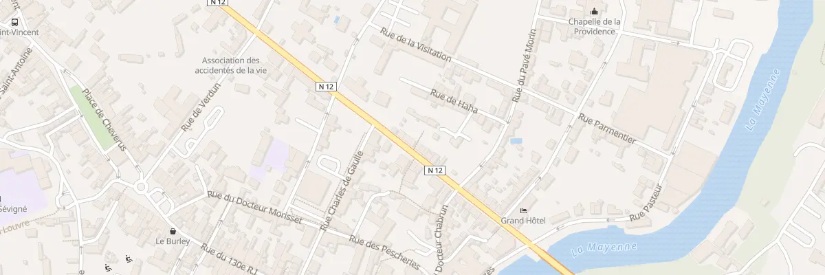 Plan du 26 Rue Ambroise de Loré à Mayenne