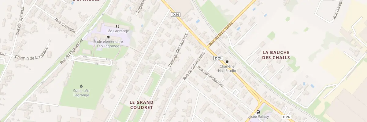 Plan du 14 Rue de Saint-sorlin à Saintes