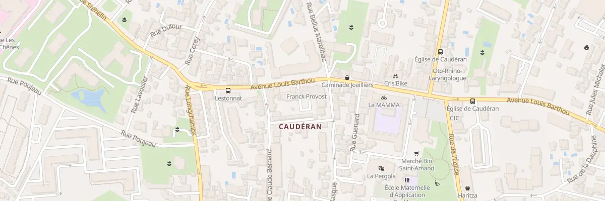 Plan du 1 Rue Basque Caud à Bordeaux