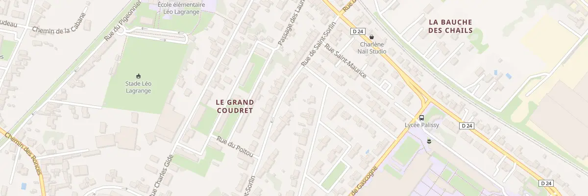 Plan du 17 Rue de Saint-sorlin à Saintes