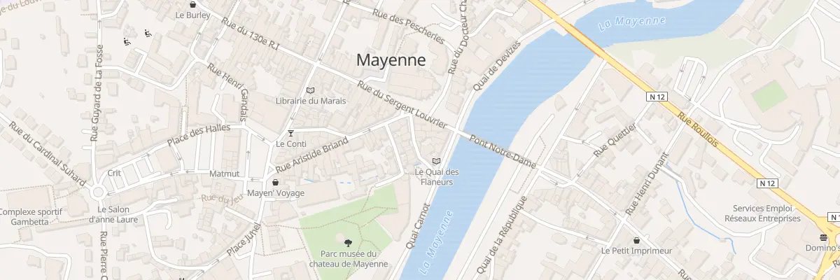 Plan du 8 Rue Jeanne d’Arc à Mayenne