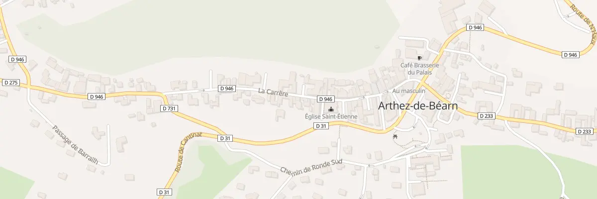 Plan du 37 Rue la Carrere à Arthez-de-Béarn