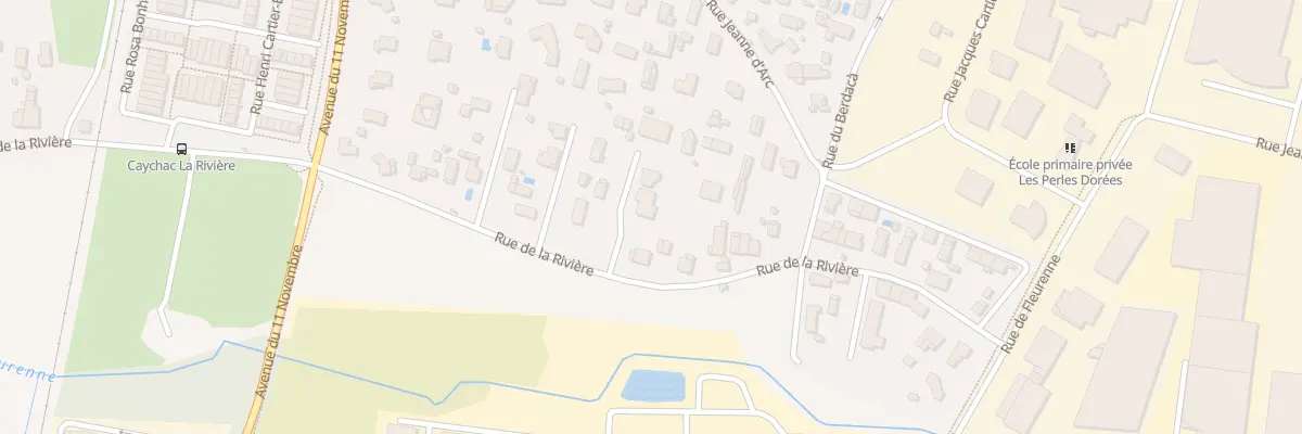 Plan du 118A Rue de la Rivière à Blanquefort