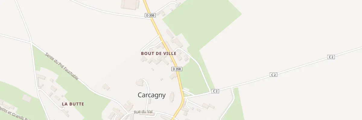 Plan du 2 Rte de Vieux Pont à Carcagny