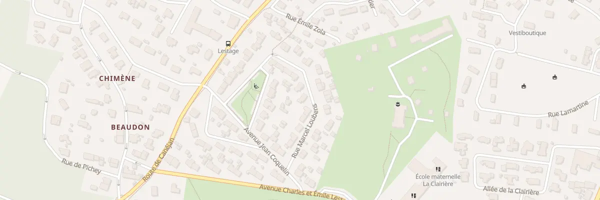 Plan du 11 Rue Marcel Loubens à Gradignan