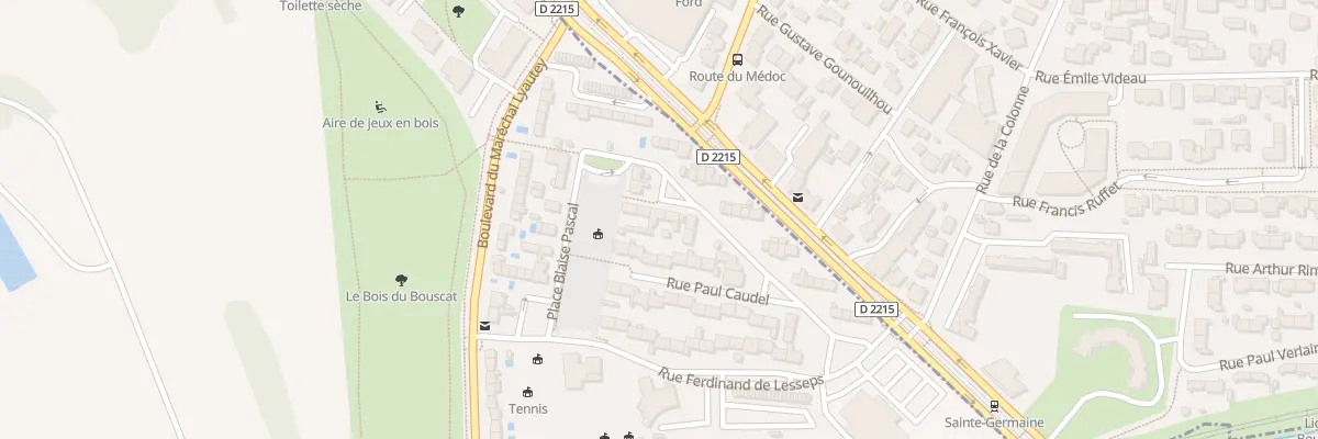 Plan du 18 Rue Edmond Rostand au Bouscat