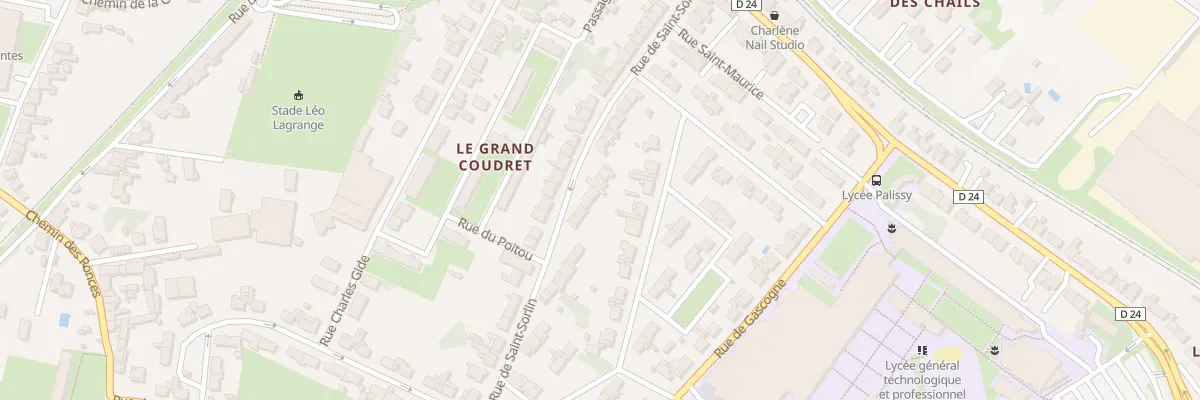 Plan du 25 Rue de Saint-sorlin à Saintes
