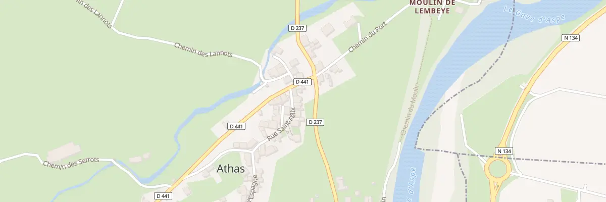 Plan du 3 Rue Saint Félix à Lées-Athas