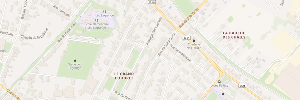 Plan du 24 Rue de Saint-sorlin à Saintes