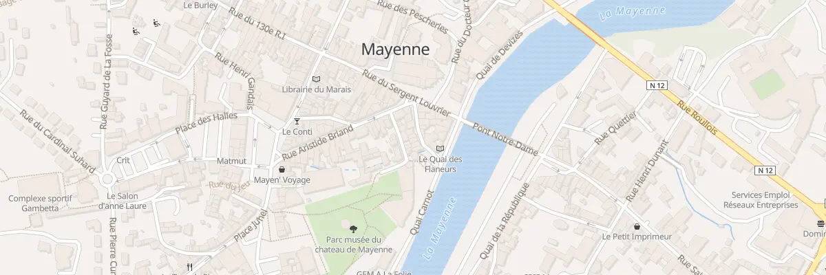 Plan du 9 Rue Jeanne d’Arc à Mayenne