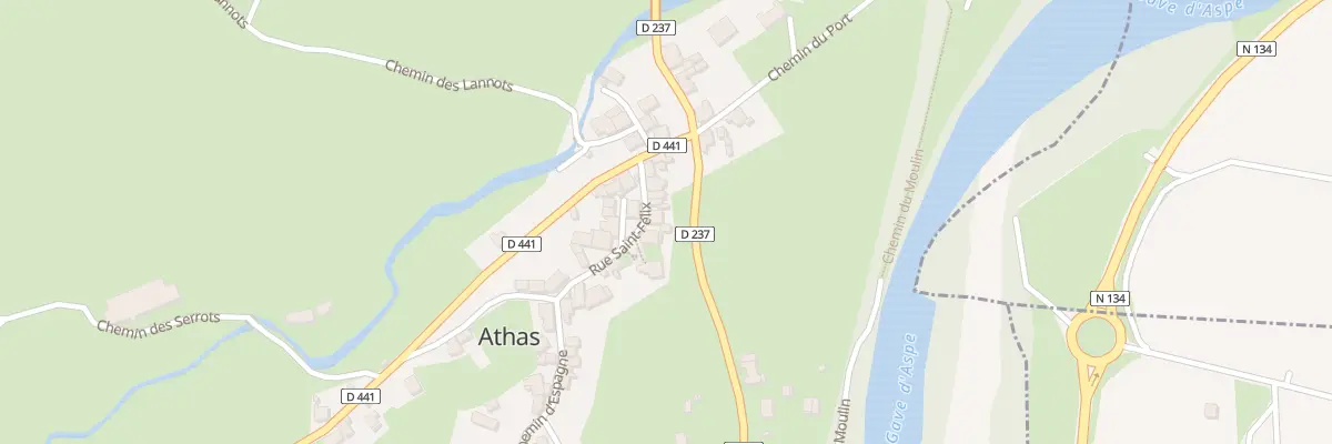 Plan du 7 Rue Saint Félix à Lées-Athas