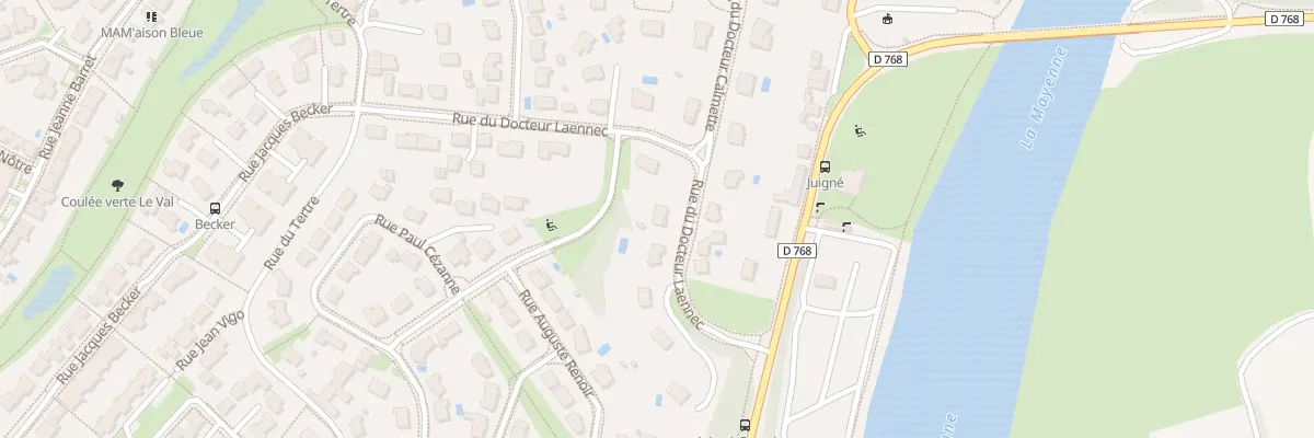 Plan du 9 Rue du Docteur Laennec à Montreuil-Juigné