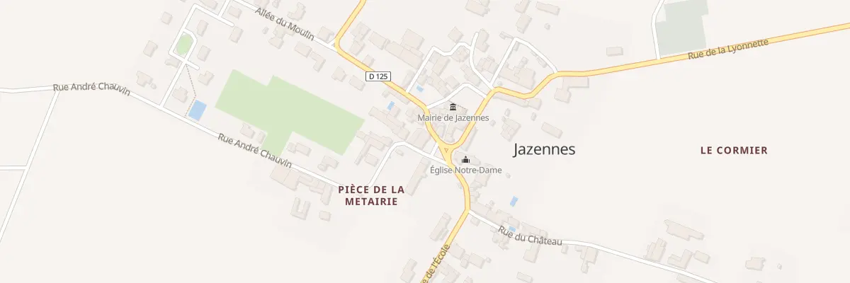 Plan du 2 Rue André Chauvin à Jazennes