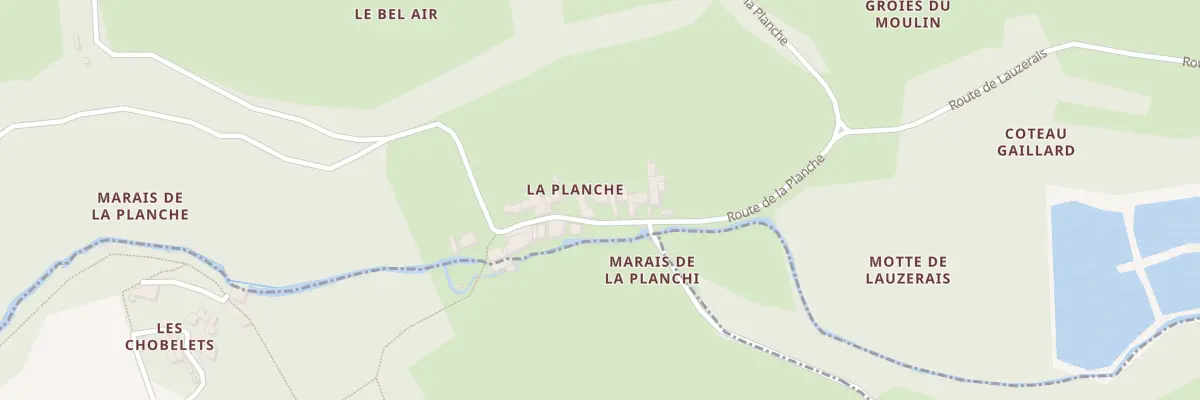 Plan du 44 Rte de la Planche à Saint-Vaize