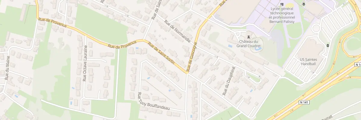 Plan du 65 Rue de Saint-sorlin à Saintes