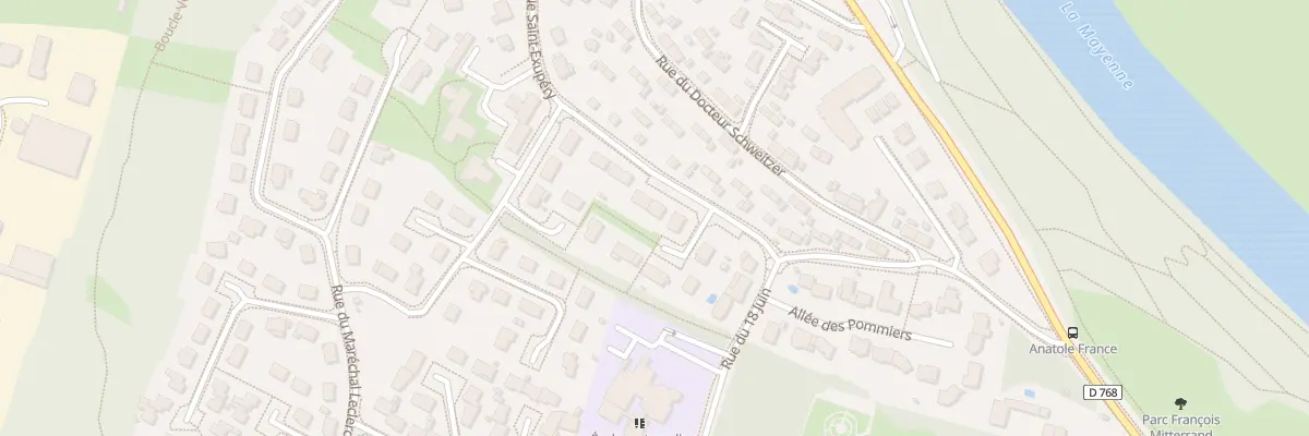 Plan du 14 Rue Saint-Exupéry à Montreuil-Juigné