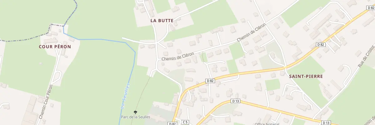 Plan du 6 Che de Cléron à Tilly-sur-Seulles