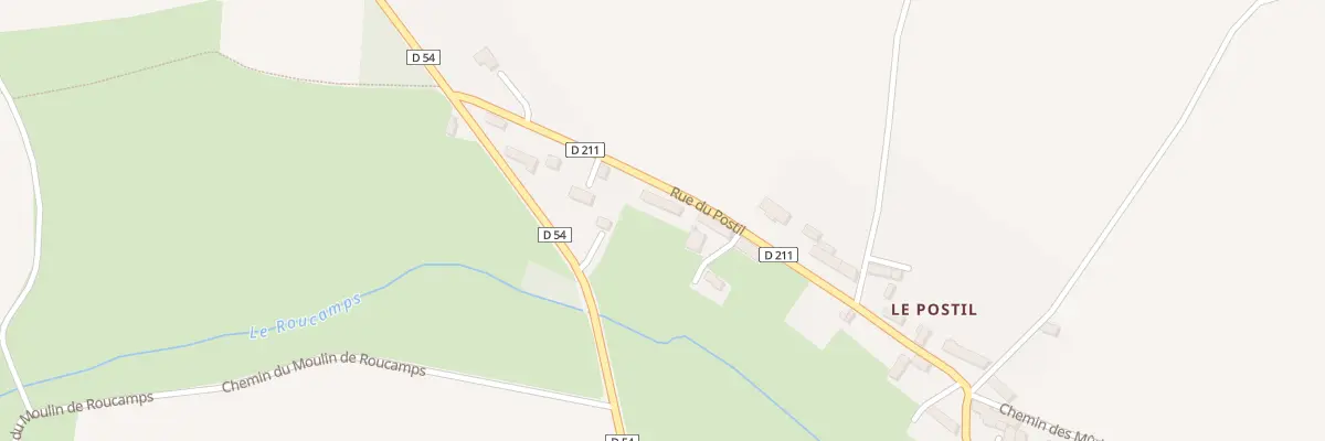 Plan du 8 Rue du Postil Roucamps aux Monts d’Aunay