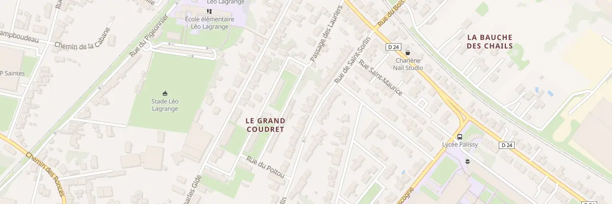 Plan du 32 Rue de Saint-sorlin à Saintes