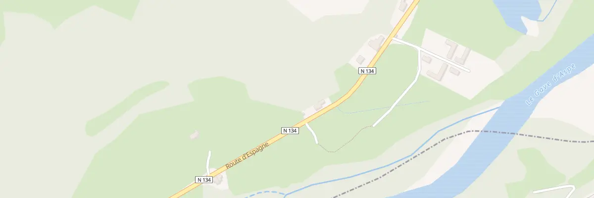 Plan du 2820 Rte d’Espagne à Asasp-Arros