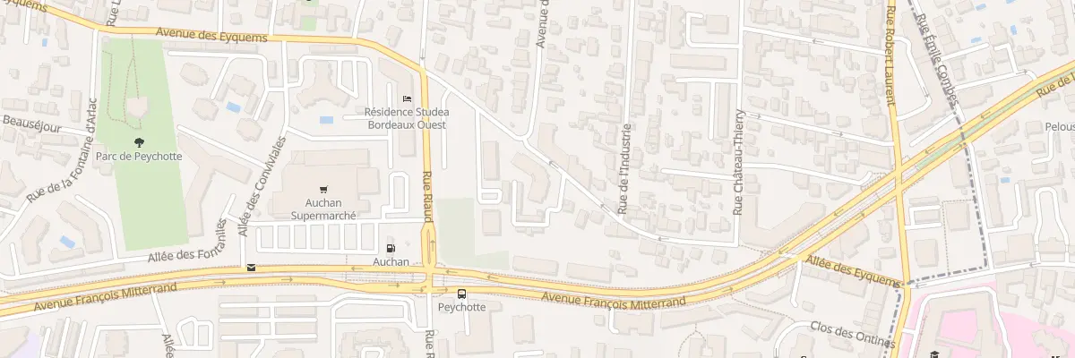 Plan du 40 Av des Eyquems à Mérignac