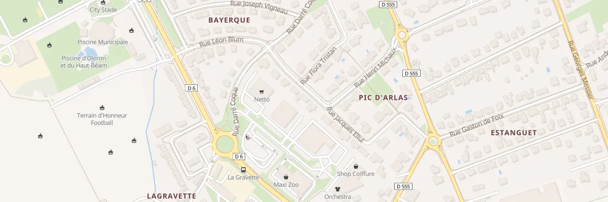 Plan du 10 Rue Henri Michaux à Oloron-Sainte-Marie