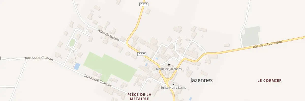 Plan du 14A Rte de Villars à Jazennes