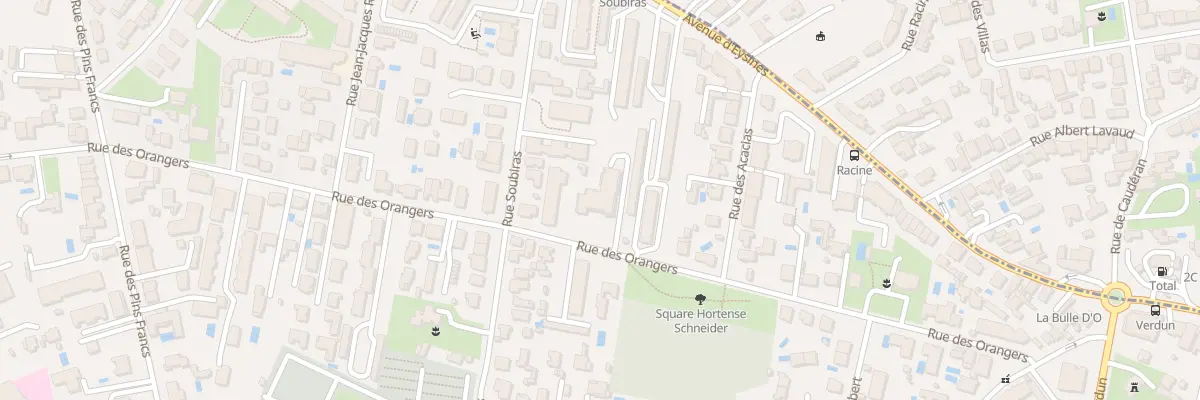 Plan du 81 Rue des Orangers à Bordeaux
