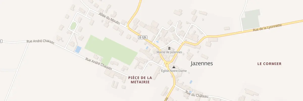 Plan du 5 Rte de Villars à Jazennes