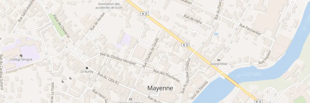 Plan du 73 Rue Charles De Gaulle à Mayenne