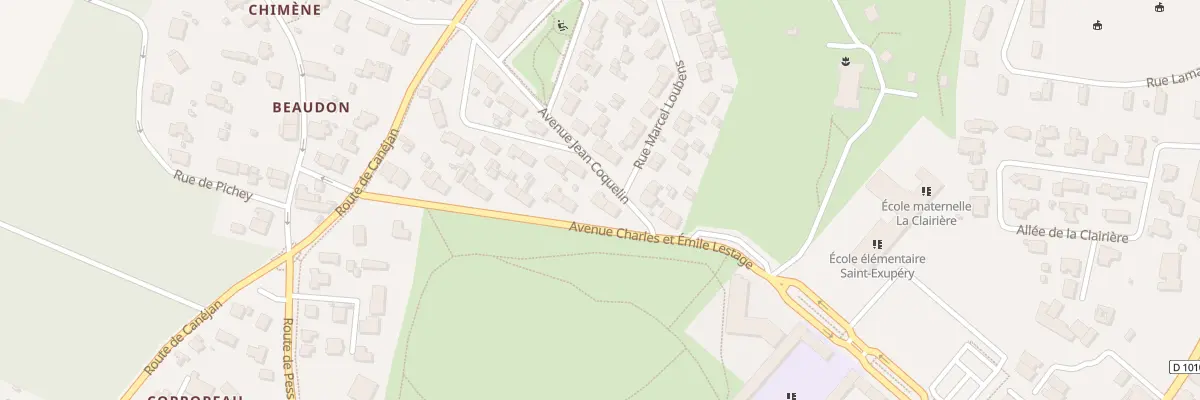 Plan du 24 Av Ch et E Lestage à Gradignan