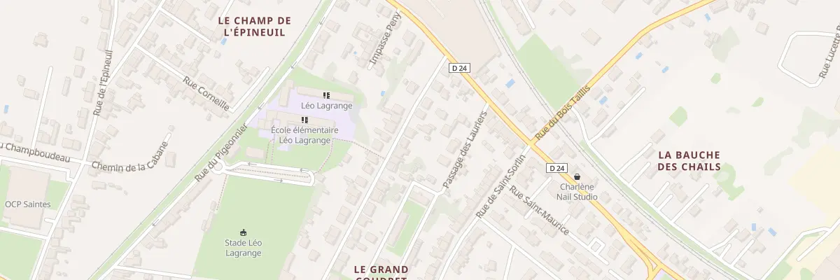 Plan du 15 Rue Charles Gide à Saintes