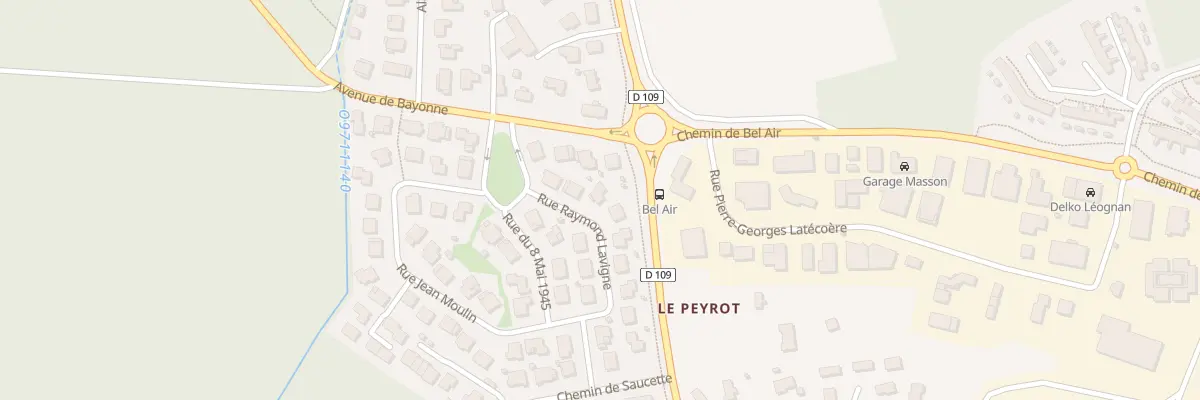 Plan du 8 Rue Raymond Lavigne à Léognan