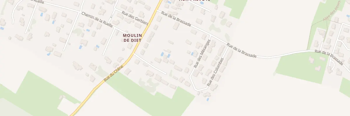Plan du 1 Pas du Moulin de Diet aux Gonds