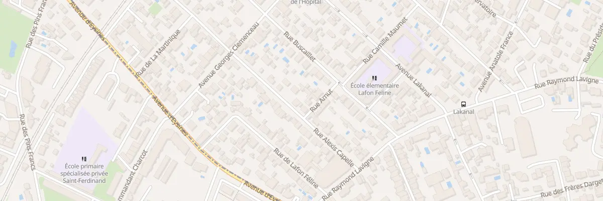 Plan du 21 Rue Alexis Capelle au Bouscat