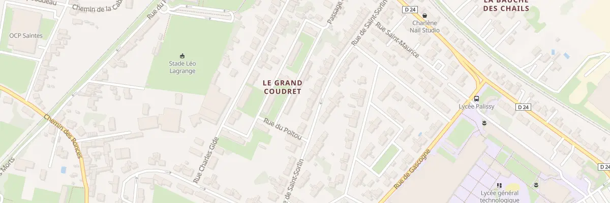 Plan du 44 Rue de Saint-sorlin à Saintes