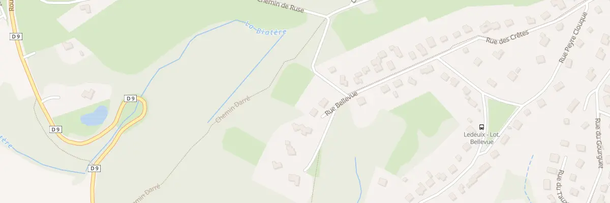 Plan du 50 Rue Bellevue à Ledeuix