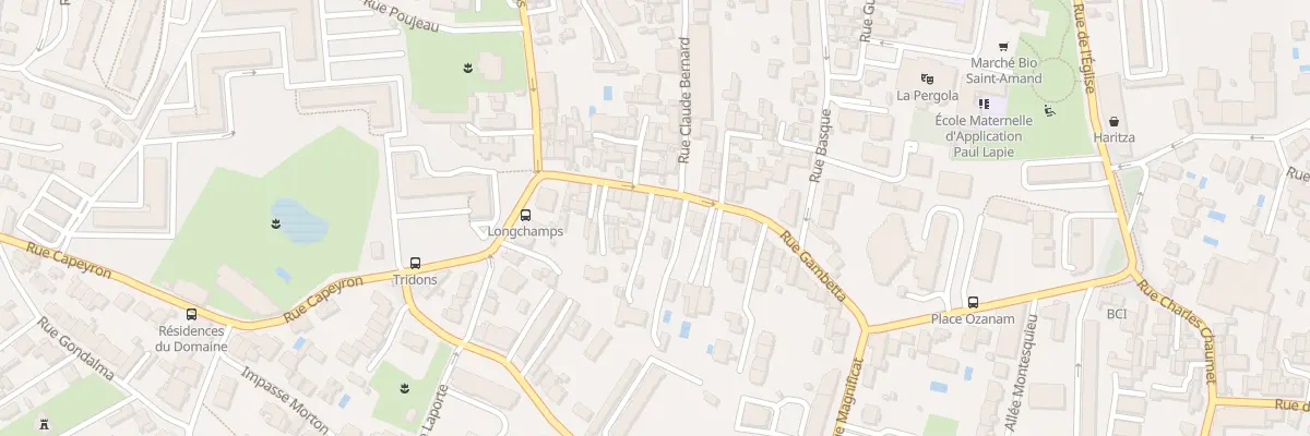 Plan du 96 Rue Gambetta à Bordeaux
