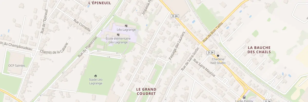 Plan du 21 Rue Charles Gide à Saintes