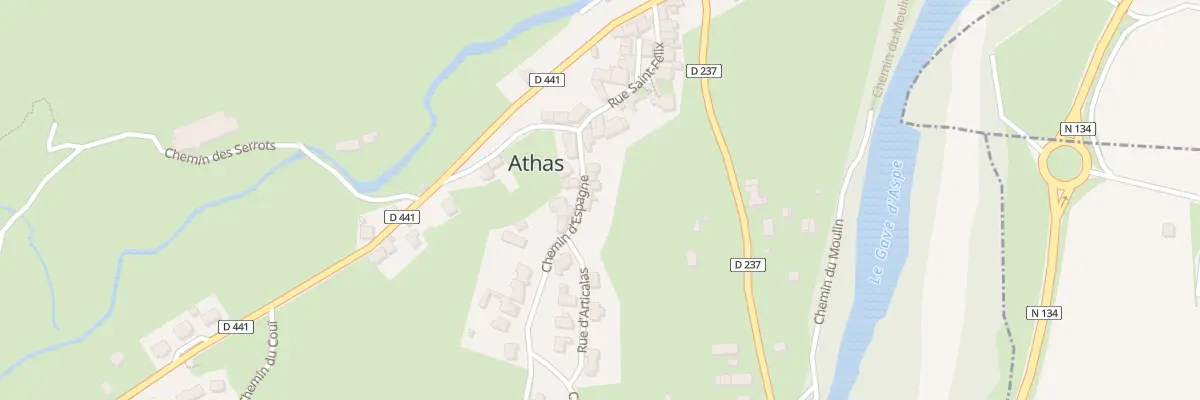 Plan du 9 Che d’Espagne à Lées-Athas