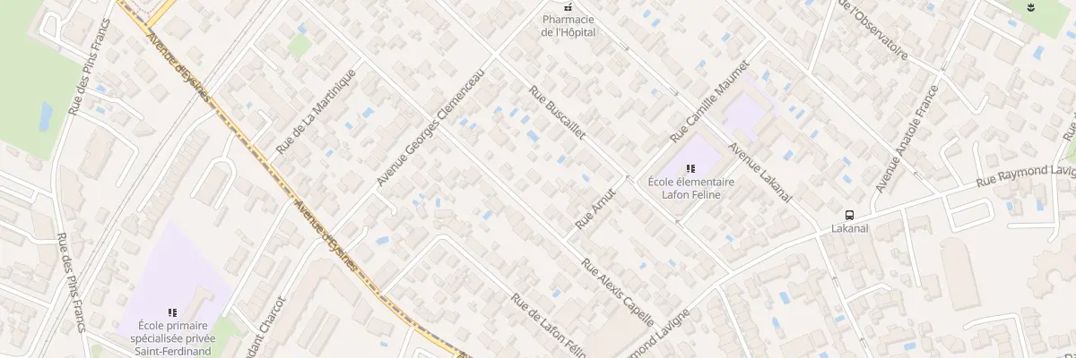 Plan du 27 Rue Alexis Capelle au Bouscat