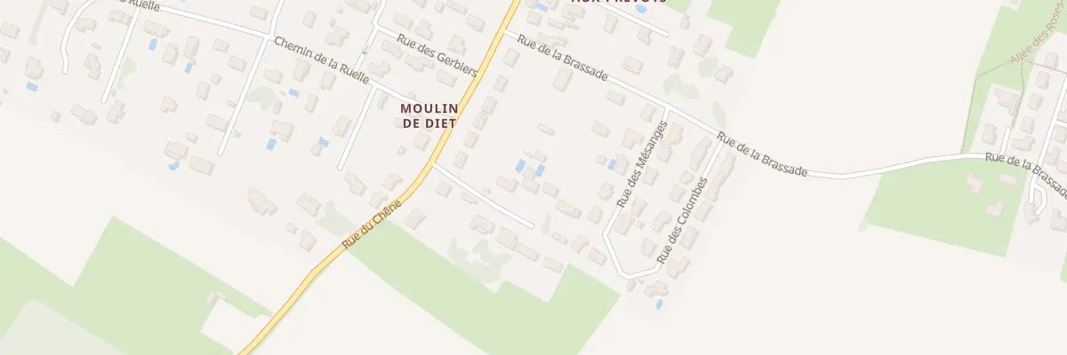 Plan du 5 Pas du Moulin de Diet aux Gonds