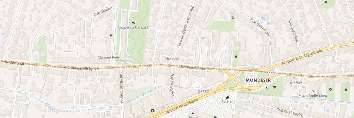 Plan du 3 Rue Général Gouraud à Bordeaux