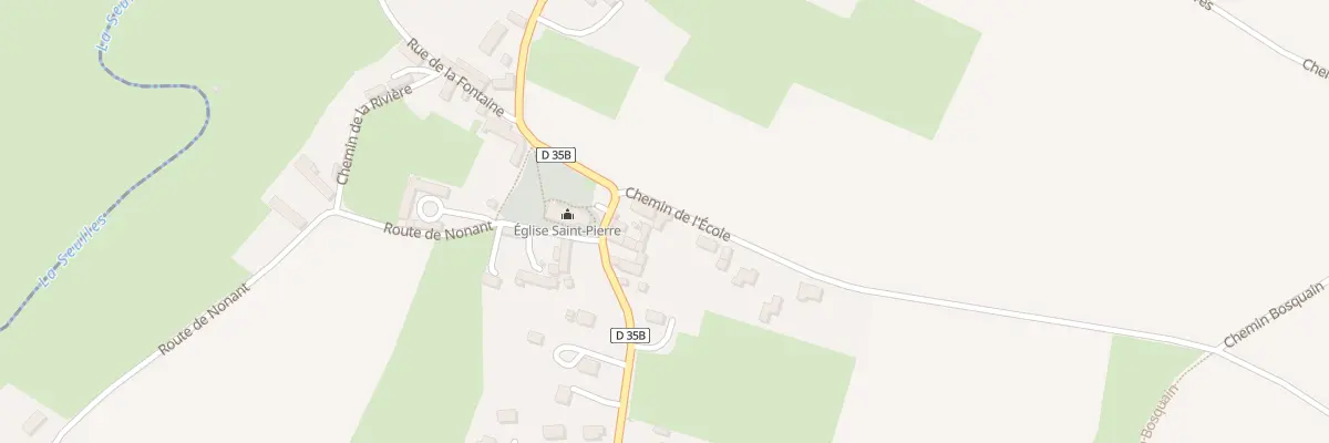 Plan du 4 Che de l’École à Carcagny