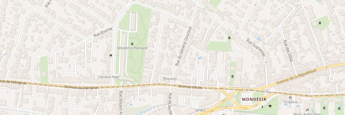 Plan du 18 Rue Général Gouraud à Bordeaux