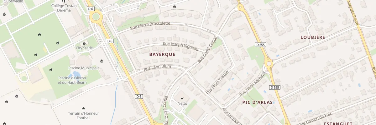 Plan du 2 Rue Léon Blum à Oloron-Sainte-Marie
