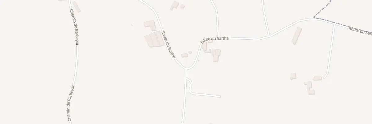 Plan du 1011 Rte du Sarthe à Doazit