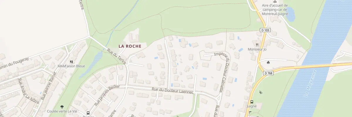 Plan du 8 Rue Docteurs Canonne à Montreuil-Juigné